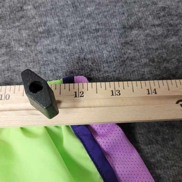 Nike Dri-fit Women’s AthleticTrack Running Shorts Size L Green Purple Color - Picture 8 of 10